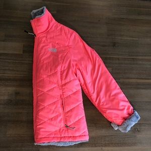 Hot Pink North Face waterproof jacket